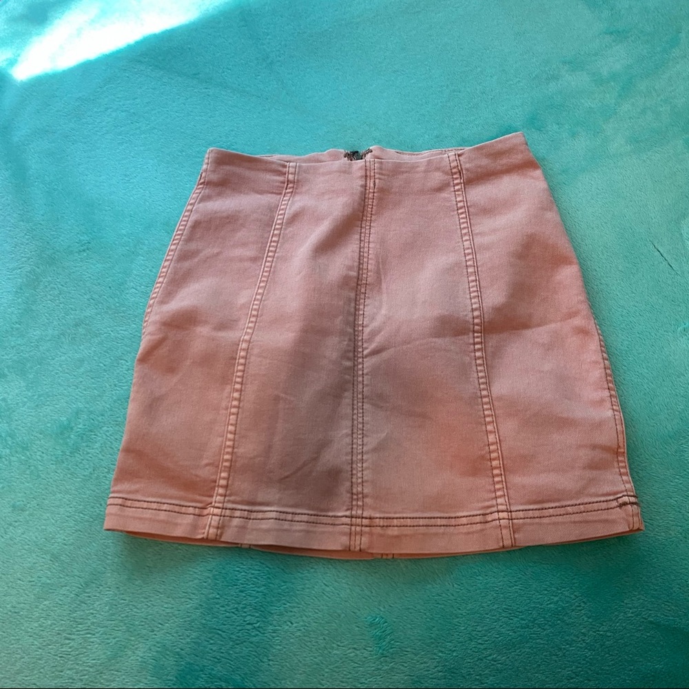 FP modern femme denim mini skirt
